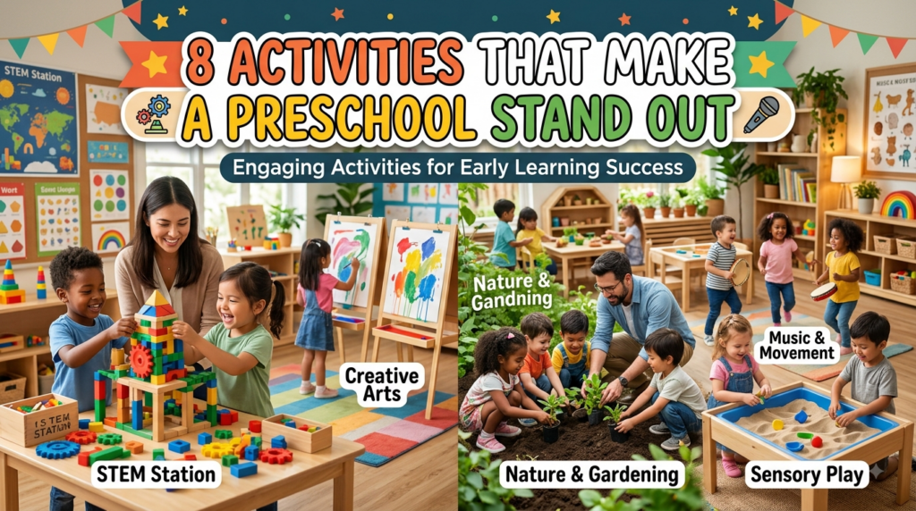 8 Activities That Make a Preschool Stand Out